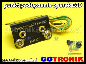 Rozgałęźnik uziemienia - punkt podłączenia opasek ESD