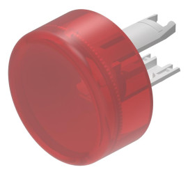 Klosz lampek do przycisku kształt: Okrągły Czerwony Lens EAO