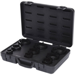 KS Tools 450.5000 Socket Set For KM Groove Nuts, Studs Exterior, 9 Pcs