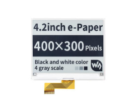 Waveshare 400x300, 4.2inch E-Ink raw display