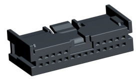 Złącze samochodowe 24-pinowe Molex 2-rzędowe Żeński Mini50 Swobodne zawieszanie Połączenie zagniatane Obudowa zagniatana