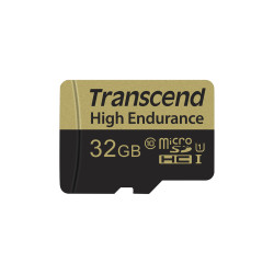 Karta Micro SD MicroSD, 32 GB Nie MLC, Transcend High Endurance -25 → +85°C
