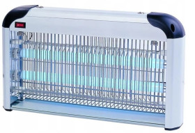 Lampa Owadobójcza Stojąca 30W 60m2 SREBRNA IK02