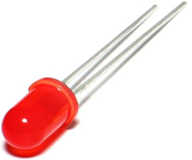 LED, THT, Ø 5 mm, red, 640 nm, 0.03 to 0.06 cd, 60°, 503RD2E-1B