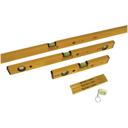 Stabila 14955 70-2 Double Plumb Spirit Level Pack 30cm 60cm &amp; 180cm
