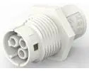 Socket housing, 3 pole, crimp connection, straight, 293606-1