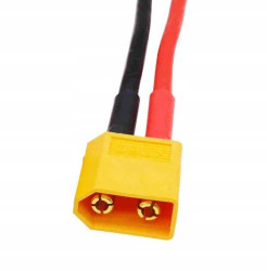 WTYK ZŁĄCZE XT60 MĘSKIE Z PRZEWODAMI 10CM 12 AWG