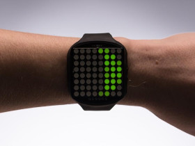 Adafruit TIMESQUARE DIY Watch Kit - Lime Display Matrix