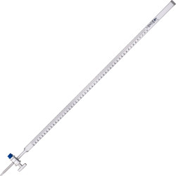 LabGlass Burettes Glass Key Single Bore 100ml Class-B Blue Graduation