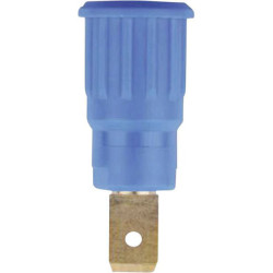 Stäubli 233150-23 SEB4-F63 safety jack socket blue Ø4mm 1pc insulated