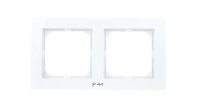 As Ramka Podwójna Do Łączników Ip44 Biała Rh-2G/00