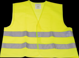 Vehicle - child's safety vest, DIN EN 1150, size S, yellow
