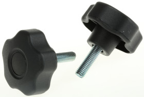 Pokrętło mocujące M8 długość gwintu: 25mm średnica pokrętła 50mm średnica gwintu: 8mm Z wieloma pokrętłami Kołek