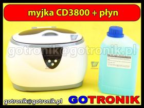 Myjka ultradźwiękowa CD-3800 600ml + płyn 500ml