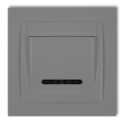 DECO Łącznik hotelowy szary mat 27DSH-1