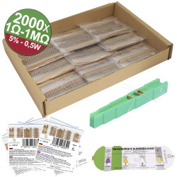 Quadrios 23P128 Carbon film resistor Axial lead 0.5 W 5 percent 2000 pcs