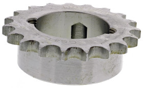 Koło łańcuchowe drabinkowe, 19 zębów, 08B-1, Nakrętka stożkowa, śr toczna: 77.16mm, Stal