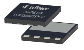 MOSFET N-kanałowy 15 A ThinkPAK 8 x 8 650 V SMD 0.13 O.