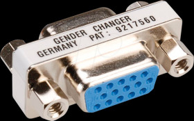 12032021 Gender Changer, Adapter, HD15, Buchse / Buchse
