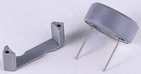 Brzęczyk piezoelektryczny średnica 25mm, sygnał ciągły 86dB EMCT