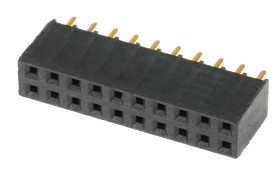 Gniazdo PCB 20 -pinowe 2 -rzędowe raster: 2.54mm typu płytka – płytka Proste Przewlekany