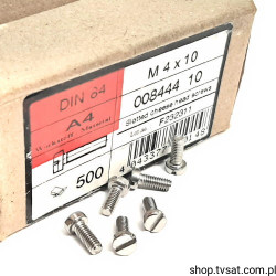 008444-10 M4X10/DIN84 SCREW S+P