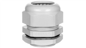 Dławnica Kablowa M40x1,5 Ip68 Poliamidowa Jasnoszara Em4740m