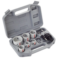 Bosch DIY 2608580804 Electrician&#x27;s HSS Bimetal Holesaw Set 9Pc