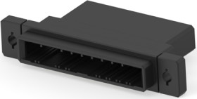 Plug housing, 10 pole, pitch 3.81 mm, straight, black, 1-178802-8