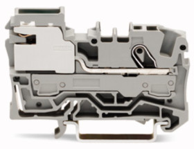 1-wire potential equalization terminal, spring-clamp connection, 0.5-10 mm², 1 pole, 51 A, 4 kV, gray, 2006-7111
