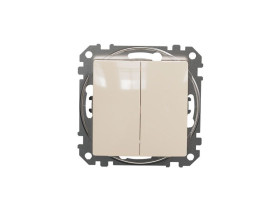 SEDNA DESIGN & ELEMENTS Wyłącznik schodowy podwójny beżowy SDD112108 SCHNEIDER ELECTRIC
