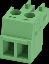 1803578 PCB connector, 2-pin, 3.81 mm spacing