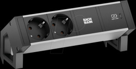 937.302 DESK2 ALU BLACK 2x Schutzkt.USBC, USB Charger 30W 0,2m GST18