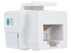 Moduł keystone telefoniczny kat.3 RJ11 6P4C biały Alantec