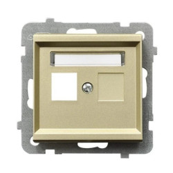 SONATA Obudowa gniazda komputerowego pojedyncze szampański złoty GPK-1R/p/39