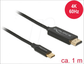 84904 Cable USB Type-C &gt; HDMI-a DP-Alt Mode 4K 60 Hz 1 m coaxial