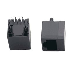 GNIAZDO RJ45 8P8C POINOWE CZARNE 52 8P8C
