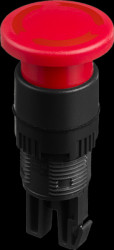 Emergency stop, rotary release, mounting Ø  24 mm, unlit, 250 V, 1 Form B (N/C), A01ES-DM+A0154B-D