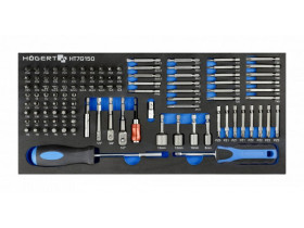 Zestaw końcówek wkrętakowych 107 sztuk wkład EVA HT7G150 HOEGERT