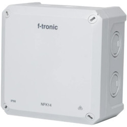 Puszka instalacyjna natynkowa NFK14 140x140x81mm bezhalogenowa hermetyczna IP66 szara NEPTUN Compact F-TRONIC