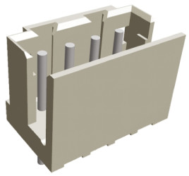 Wtyk PCB 4-pinowe raster: 2.0mm -rzędowe TE Connectivity Przewlekany 2.0A 125.0 V.
