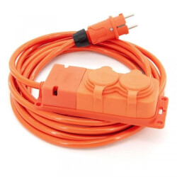 Przedłużacz budowlany 2-gniazdowy IP44 16A 230V H07BQ-F 3*2,5 2M 2OW16022P