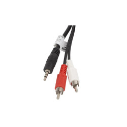 Kabel audio Minijack 3.5MM 3 PIN-2X RCA (CINCH) 5M Lanberg