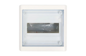Rozdzielnica modułowa 1x8 natynkowa IP40 Nedbox (drzwi transparentne) 601245