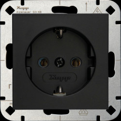 949350008 HK07 - earthed contact outlet, black matt
