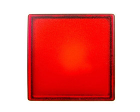 Główka lampki sygnalizacyjnej 30x30mm kwadratowa 22mm czerwona ZB5CV043
