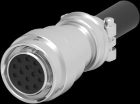 Socket housing, 14 pole, straight, natural, HD36-18-14SN-059