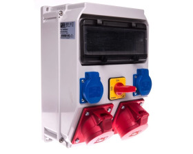 Rozdzielnica budowlana ADAMÓW 32A/5P 16A/5P 2GS R.0-1 IP44 9036894W