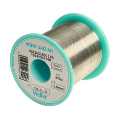 Weller T0051388599 WSW SAC M1 96.5/3/0.5 Solder Wire 0.8mm 250g