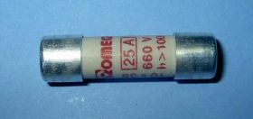 25A/10x38mm aR=FF CER.BEZP.600V